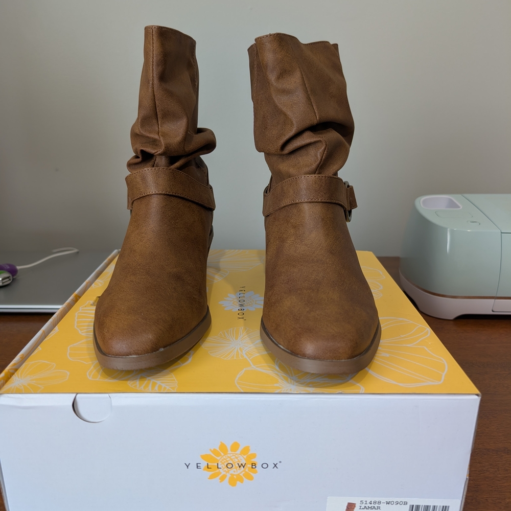 Yellow Box Women's Brown Boots - New In Box
